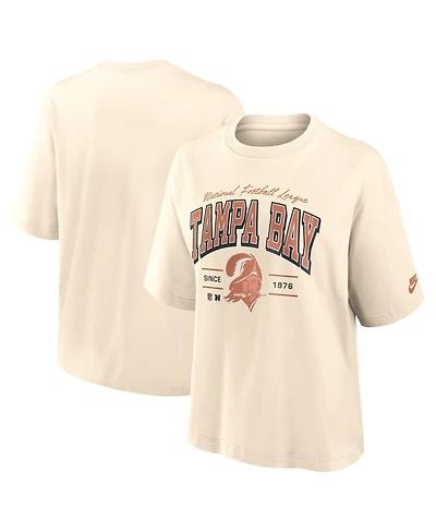 Nike Women's Cream Tampa Bay Buccaneers Vintage Mod Boxy T-Shirt