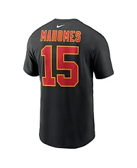 Nike Men's Patrick Mahomes Black Kansas City Chiefs Carbon Name Number T-Shirt
