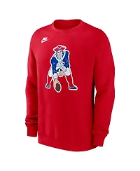 Nike Men's Red New England Patriots Pat Patriot Club Sweatshirt