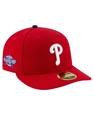 New Era Men's Red Philadelphia Phillies 2026 All-Star Game Authentic Collection Side Patch Low Profile 59FIFTY Fitted Hat