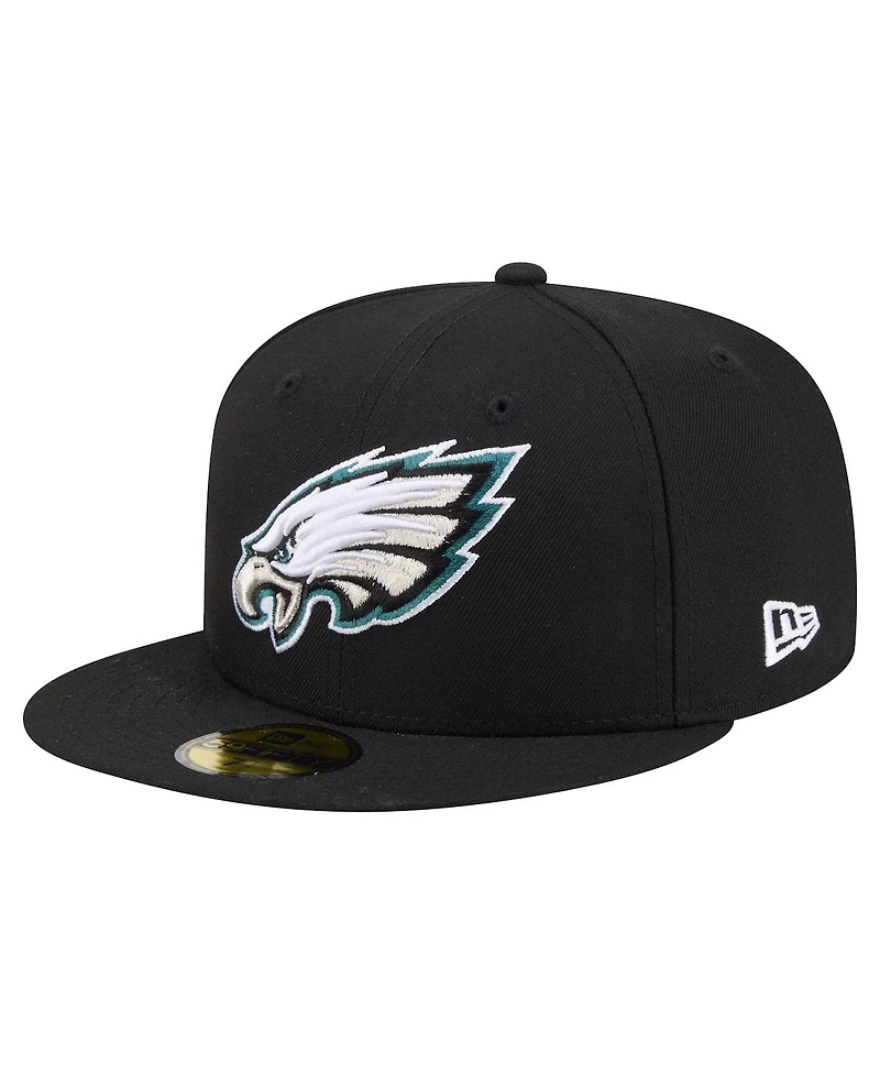 New Era Men's Black Philadelphia Eagles 59FIFTY Fitted Hat