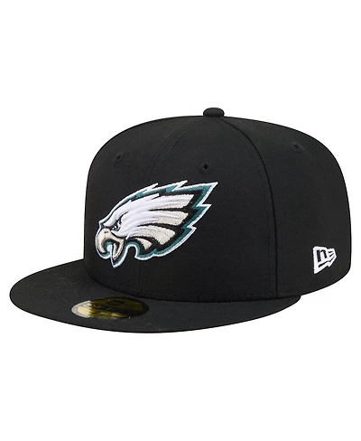 New Era Men's Black Philadelphia Eagles 59FIFTY Fitted Hat