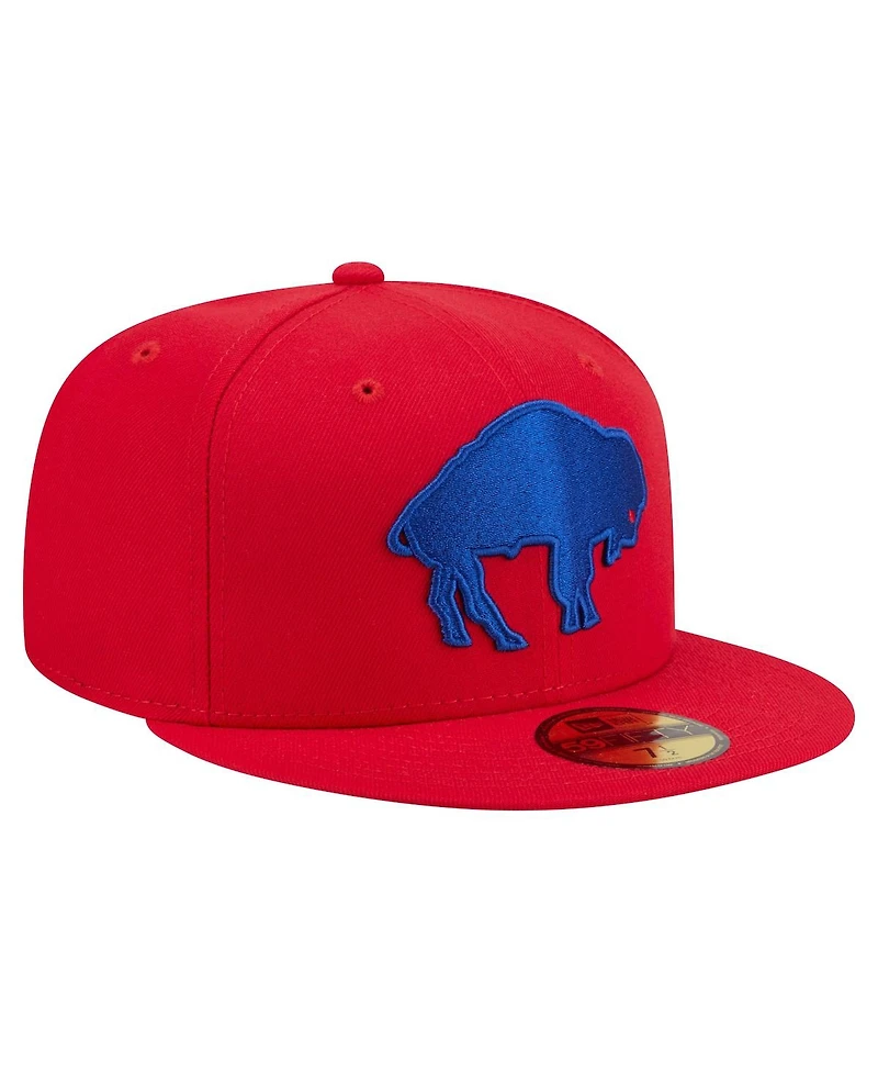 New Era Men's Red Buffalo Bills 59FIFTY Fitted Hat