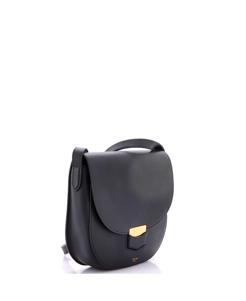 Pre-Owned Celine Trotteur Crossbody Bag Grainy Leather