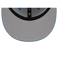 New Era Men's Blue Detroit Lions Core Team 9FIFTY Trucker Snapback Hat