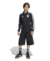 Adidas Big Boys and Girls Black Argentina National Team Away Full-Zip Anthem Jacket