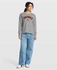 Fanatics Women's Heather Gray Cleveland Browns Hometown Legacy Long Sleeve T-Shirt