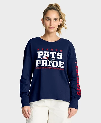 Fanatics Women's Navy New England Patriots Hometown Legacy Long Sleeve T-Shirt