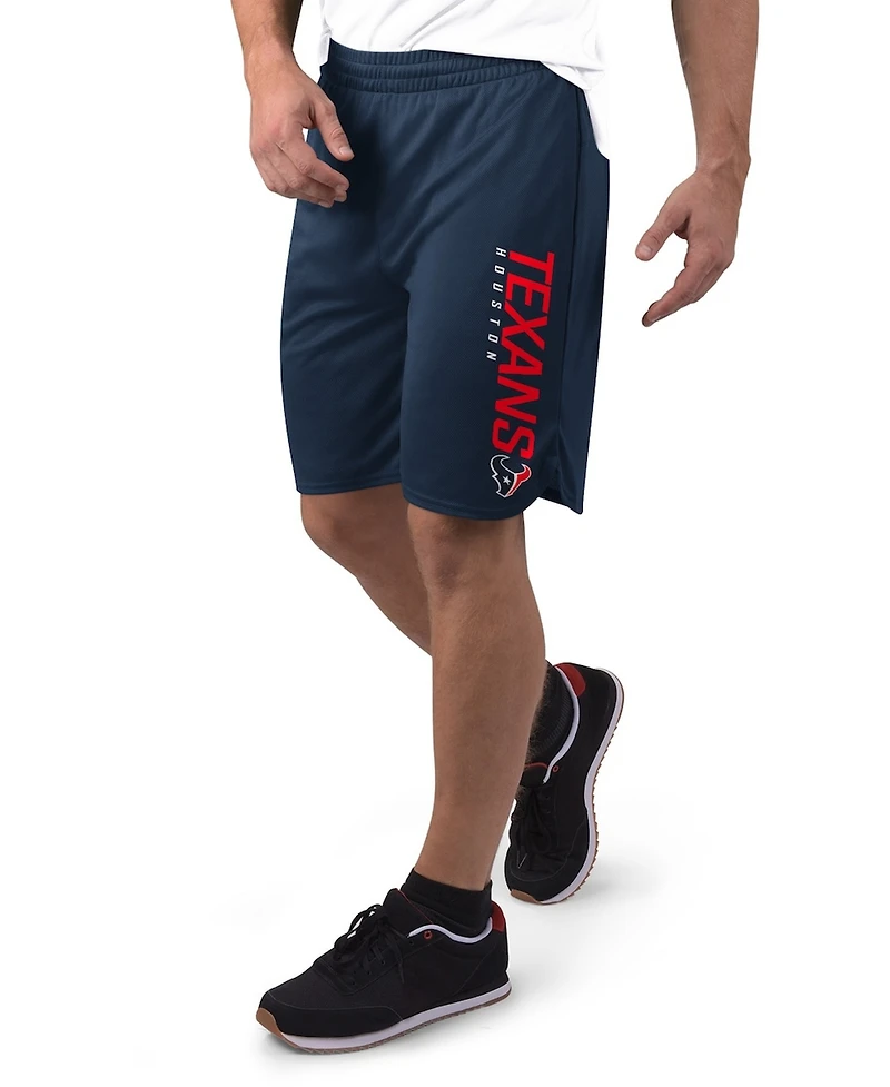 Msx by Michael Strahan Men's Navy Houston Texans Mesh Shorts