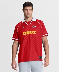 Fanatics Men's Red/White Kansas City Chiefs Homerun Raglan V-Neck Polo Shirt