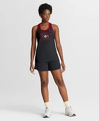 Nike Women's Black Georgia Bulldogs Uni Name Tri-Blend Dri-fit Tank Top