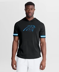 Fanatics Men's Black Carolina Panthers Optimal Play Short Sleeve Hooded T-Shirt