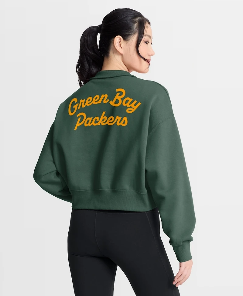 Nike Women's Green Bay Packers Phoenix Fleece Quarter-Zip Sweatshirt