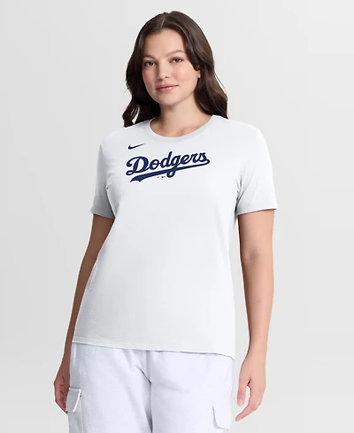 Nike Women's White Los Angeles Dodgers Wordmark T-Shirt