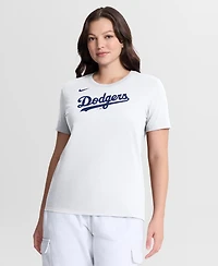 Nike Women's White Los Angeles Dodgers Wordmark T-Shirt