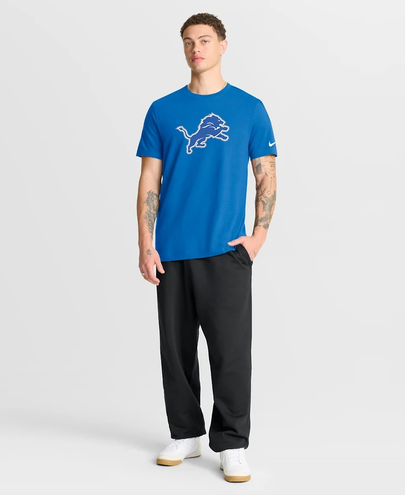 Nike Men's Blue Detroit Lions Essential Logo T-Shirt
