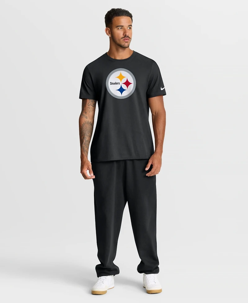 Nike Men's Black Pittsburgh Steelers Essential Logo T-Shirt