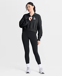 Nike Women's Black Los Angeles Dodgers Primetime Phoenix Fleece Half-Zip Sweatshirt