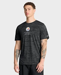 Nike Men's Black Pittsburgh Steelers Velocity Ball Carrier Dri-fit T-Shirt