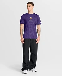 Nike Men's Purple Minnesota Vikings Velocity Ball Carrier Dri-fit T-Shirt