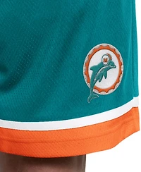 Starter Men's Aqua Miami Dolphins Throwback Power Play Mesh Shorts
