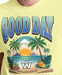 Margaritaville Men's Yellow Washington Commanders Good Day T-Shirt