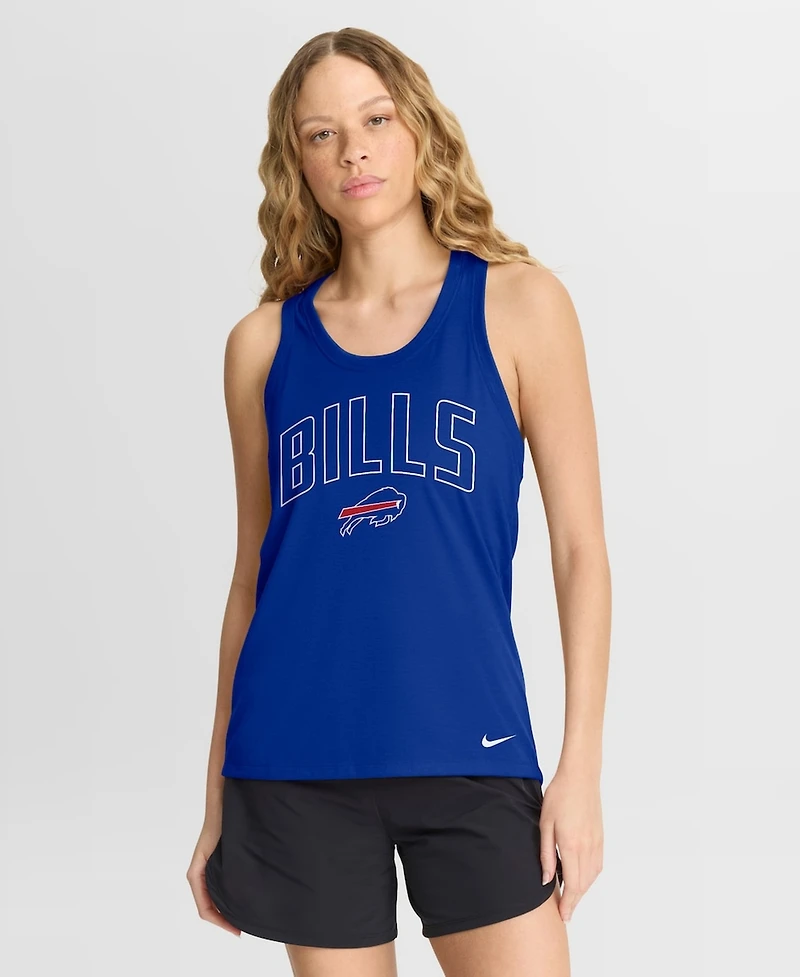 Nike Women's Royal Buffalo Bills Primetime Tri-Blend Dri-fit Tank Top