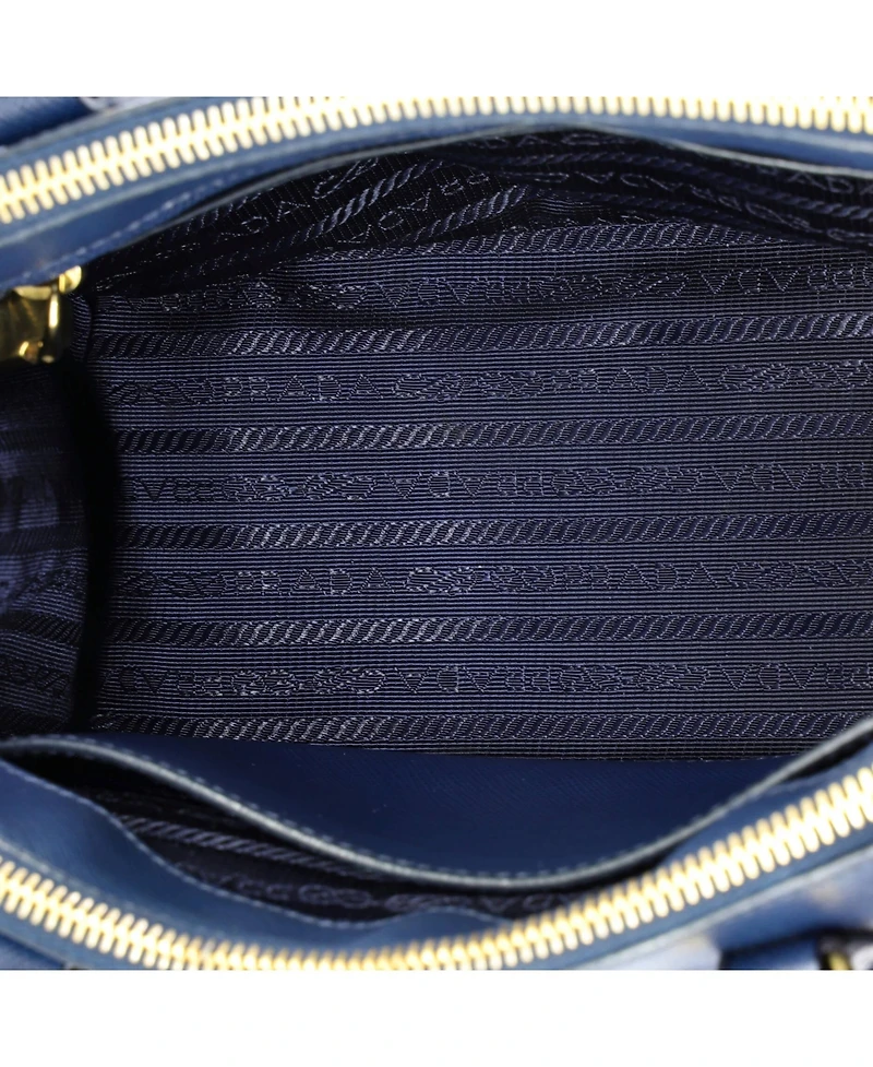 Pre-Owned Prada Galleria Double Zip Tote Saffiano Leather