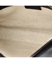 Pre-Owned Gucci Small Zip Messenger Bag Jumbo Gg Embossed Leather