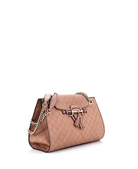 Pre-Owned Gucci Large Emily Chain Flap Shoulder Bag Guccissima Leather