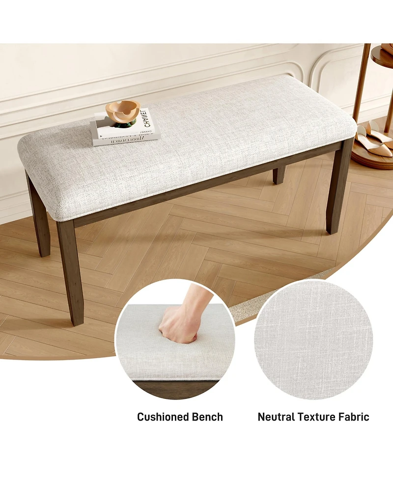 flynama 38" Upholstered Dining Bench