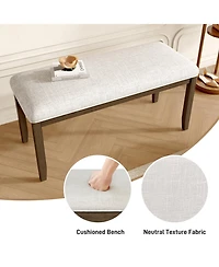 flynama 38" Upholstered Dining Bench