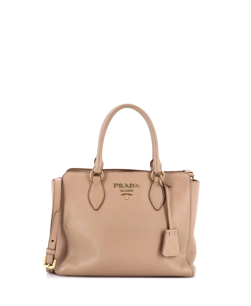 Pre-Owned Prada Small Convertible Open Tote Saffiano Leather