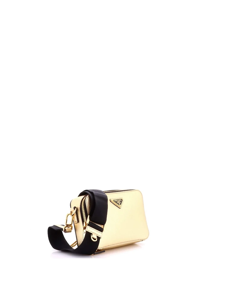 Pre-Owned Prada Mini Brique Camera Crossbody Bag Saffiano Leather