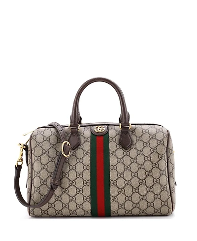 Pre-Owned Gucci Ophidia Convertible Boston Bag Gg Coated Canvas