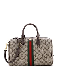 Pre-Owned Gucci Ophidia Convertible Boston Bag Gg Coated Canvas