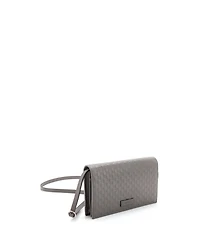 Pre-Owned Gucci Wallet on Strap Microguccissima Leather