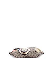 Pre-Owned Gucci Courrier Zip Belt Bag Gg Coated Canvas with Applique