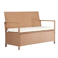 Flynama 70Gal Pe Waterproof Outdoor Storage Bench