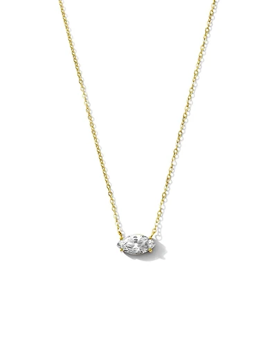 Joey Baby Oval Crystal Choker Necklace in Gold-Tone Stainless Steel
