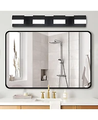 Busdays 4 Light Acrylic Matte Bathroom Vanity Mirror Light for Mirror Shower and Bathroom Decor