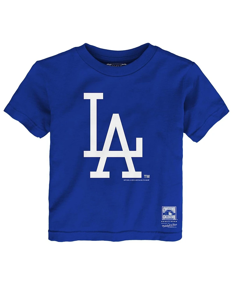 Mitchell & Ness Toddler Royal Los Angeles Dodgers Retro Logo T-Shirt