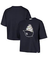 '47 Brand Women's Navy New York Yankees Ice Cream Helmet T-Shirt