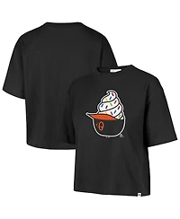 '47 Brand Women's Black Baltimore Orioles Ice Cream Helmet T-Shirt