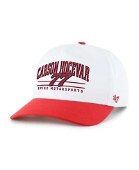 '47 Brand Men's White/Red Carson Hocevar Roscoe Hitch Adjustable Hat
