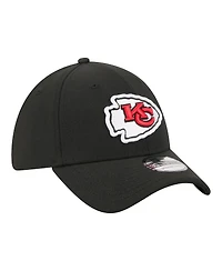 New Era Men's Black Kansas City Chiefs Core Team 39THIRTY Flex Hat