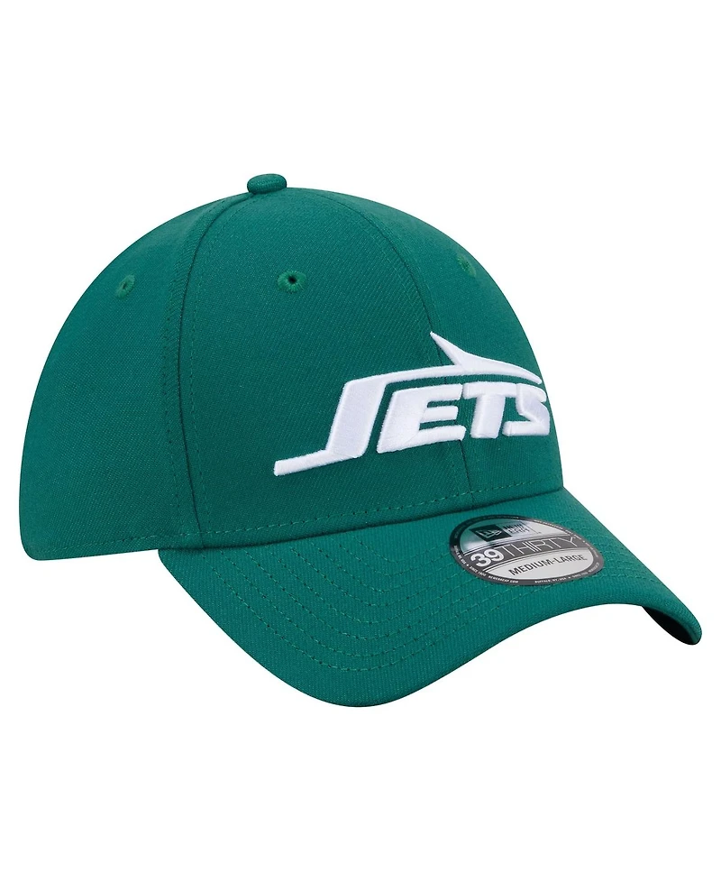 New Era Men's Green York Jets Core Team 39THIRTY Flex Hat