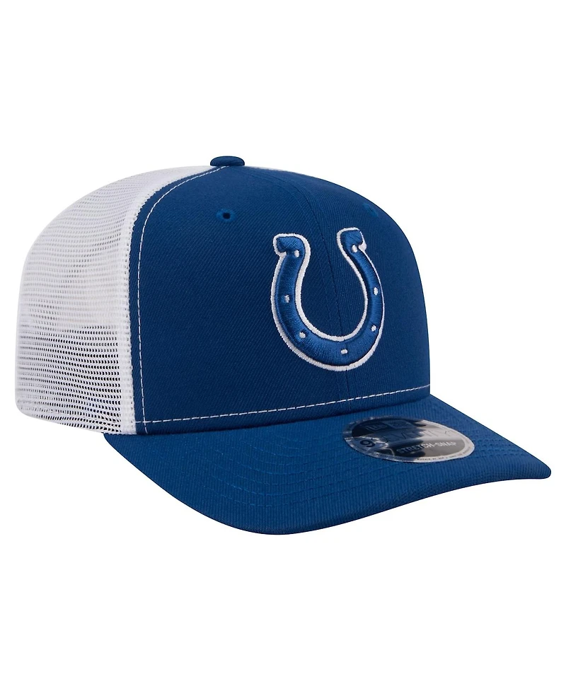 New Era Men's Blue Indianapolis Colts 9SEVENTY Trucker Adjustable Hat