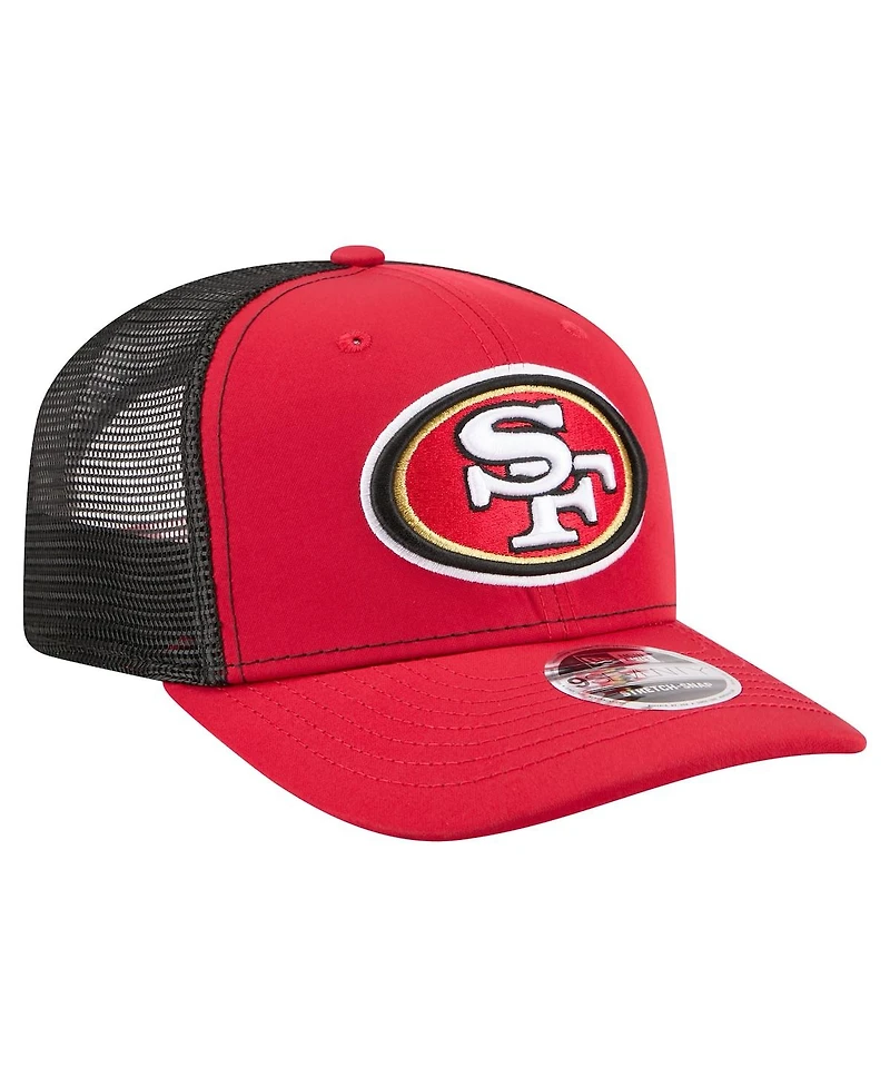New Era Men's Red San Francisco 49ers 9SEVENTY Trucker Adjustable Hat