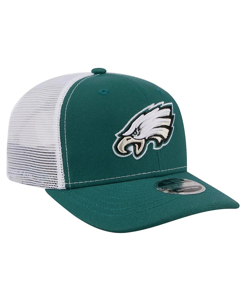 New Era Men's Kelly Green Philadelphia Eagles 9SEVENTY Trucker Adjustable Hat